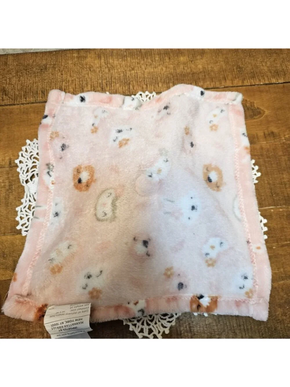 Baby Luxe Bunny Rabbit Baby Security Blanket Owl Fox Pink Girl Lovey